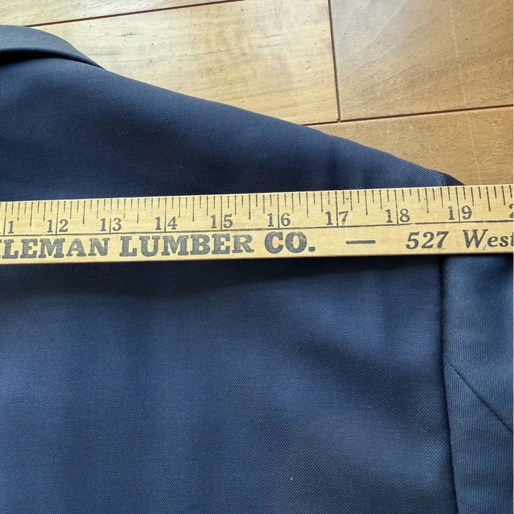 Jos A Bank Slim Fit Joseph Navy Blue 100% Wool Blazer Sport‎ Coat Jacket 44R